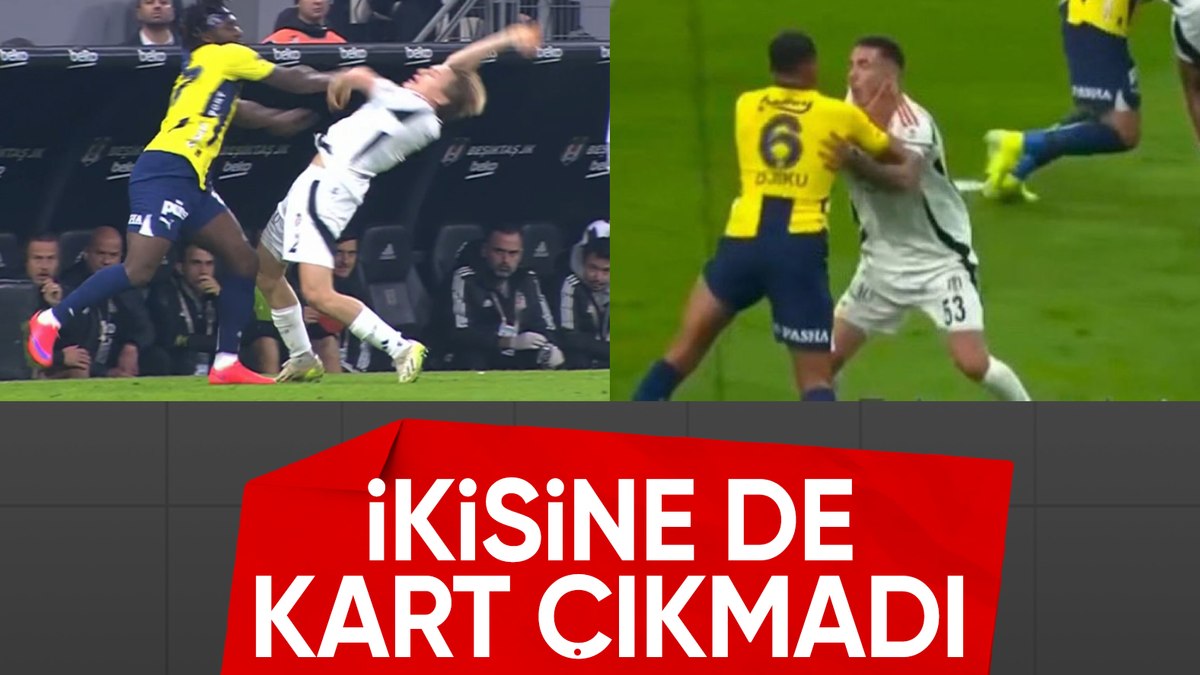 Beşiktaş-Fenerbahçe derbisindeki gergin anlar: Önce Maximin, ardından Djiku sahneye çıktı!